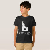 先生レッドEd Idaho Public Education 2 Tシャツ (正面フル)