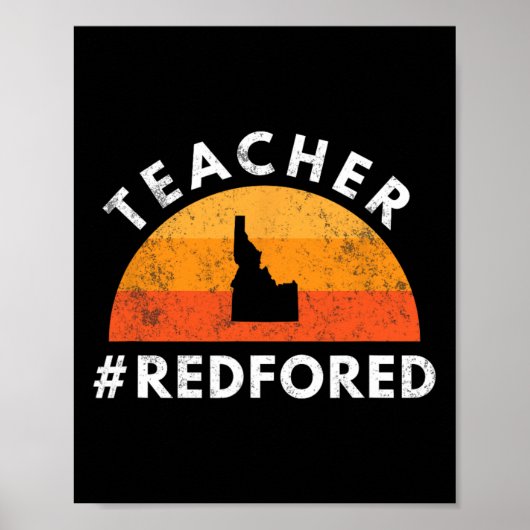 先生レッドEd Idaho Public Education 3 ポスター (正面)