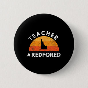 先生レッドEd Idaho Public Education 3 缶バッジ
