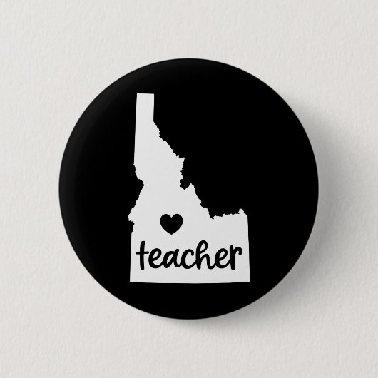 先生レッドEd Idaho Public Education 7 缶バッジ (正面)