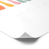 先生レトログルーヴィ女性ハッピー初日のScho ポスター (角)