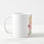 先生レトロスタイル 文字デザイン コーヒーマグカップ (左)