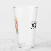 先生レトロスタイル 文字デザイン タンブラーグラス (左)