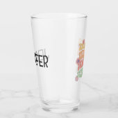 先生レトロスタイル 文字デザイン タンブラーグラス (右)