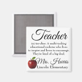 先生ロックスター（カスタマイズ可能） マグネット (正面/裏面)