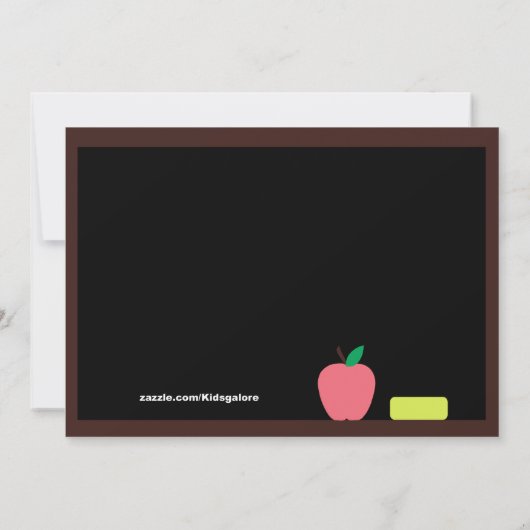 先生ワイズフクロウキッズ卒業招待状 招待状 (裏面)