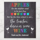 先生ワインボトルラベル ワインラベル (シングルラベル)