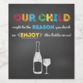 先生ワインラベル – 先生感謝ギフト ワインラベル (シングルラベル)