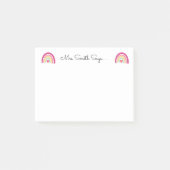 先生ワードアートapple。先生注記 ポストイット (正面)