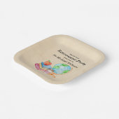 先生ヴィンテージグローブブックリタイアメントパーティー ペーパープレート (傾斜あり)