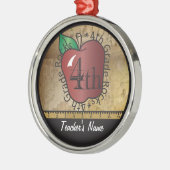 先生ヴィンテージスタイル4級 |黒板 メタルオーナメント (左)