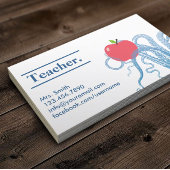 先生ヴィンテージタコ&アップルユニーク 名刺