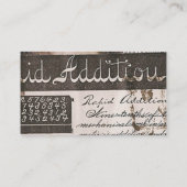 先生ヴィンテージブックページ 名刺 (裏面)