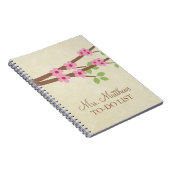 先生一覧ノートブック – さくらんぼ花 ノートブック (右側)