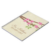 先生一覧ノートブック – さくらんぼ花 ノートブック (左側)