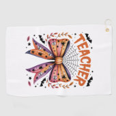 先生不気味ハロウィーン ゴルフタオル (横)