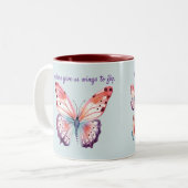 先生与えスウイングフライありがとう先生 ツートーンマグカップ (正面左)