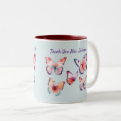 先生与えスウイングフライありがとう先生 ツートーンマグカップ (正面右)