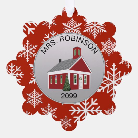 先生主エレガント紙オーナメントギフトカード オーナメントカード (裏面)