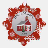 先生主エレガント紙オーナメントギフトカード オーナメントカード (正面)