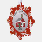 先生主エレガント紙オーナメントギフトカード オーナメントカード (左)