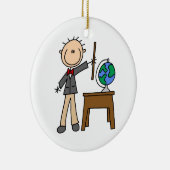 先生付き地球 セラミックオーナメント (右)