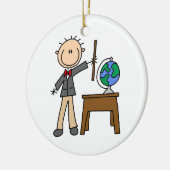 先生付き地球 セラミックオーナメント (左)