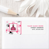 先生住所 シール – ハンドプリント (インサイチュ)