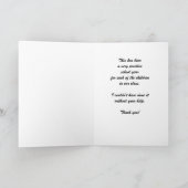 先生側近ありがとうパープル サンキューカード (内部)