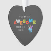 先生側近先生感謝日素晴らし、 オーナメント (正面)