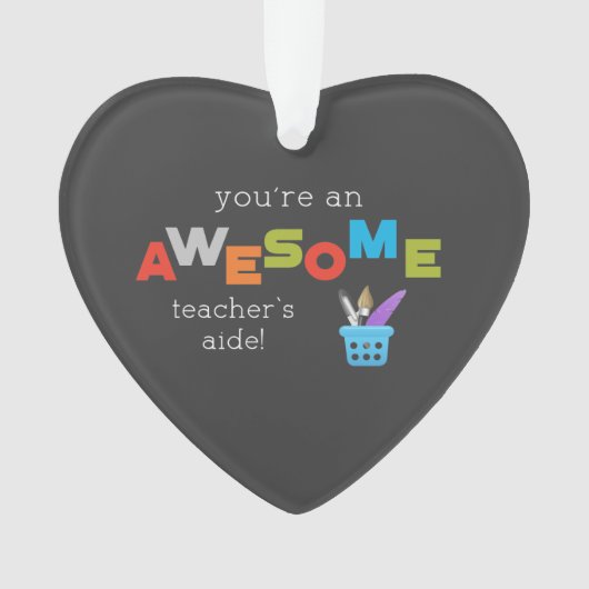 先生側近先生感謝日素晴らし、 オーナメント (正面)