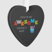 先生側近先生感謝日素晴らし、 オーナメント (正面)