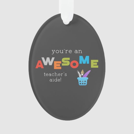 先生側近先生感謝日素晴らし、 オーナメント (正面)