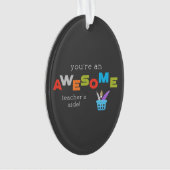 先生側近先生感謝日素晴らし、 オーナメント (正面)