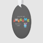 先生側近先生感謝日素晴らし、 オーナメント (正面)