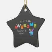 先生側近先生感謝日素晴らし、 セラミックオーナメント (左)