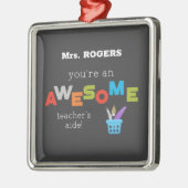 先生側近先生感謝日素晴らし、 メタルオーナメント (左)