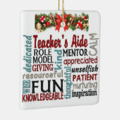 ****先生側近****素晴らしクリスマス セラミックオーナメント (右)