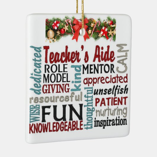 ****先生側近****素晴らしクリスマス セラミックオーナメント (右)