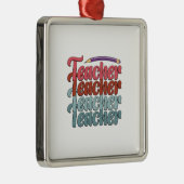 先生先生先生先生 メタルオーナメント (右)