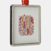 先生先生先生 メタルオーナメント (右)