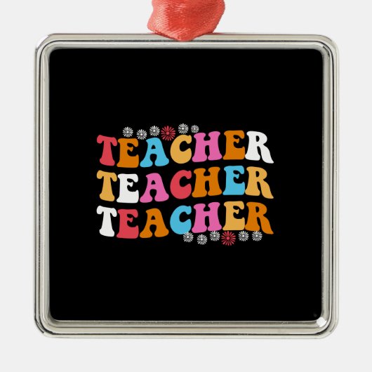 先生先生先生 メタルオーナメント (正面)