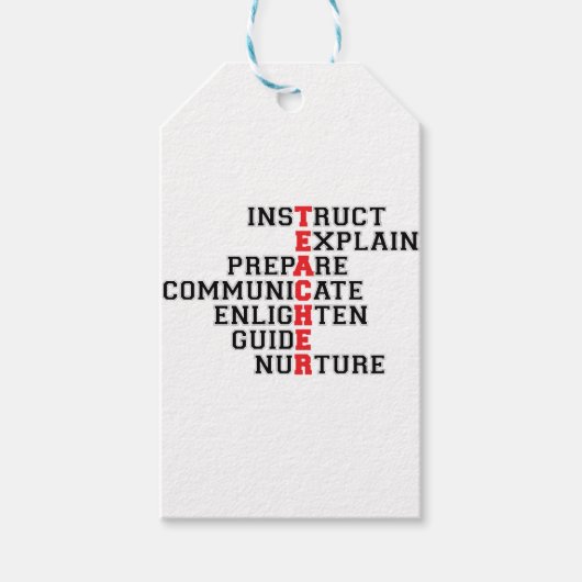 先生先端性 ギフトタグ (正面)