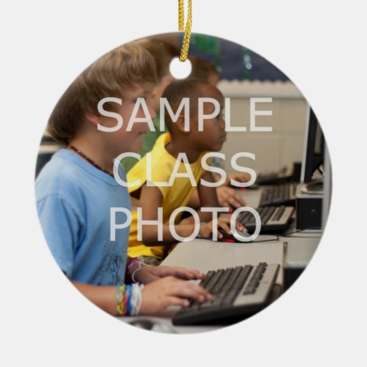 先生写真年オーナメント セラミックオーナメント (正面)