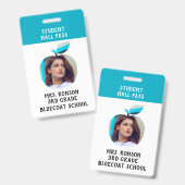 先生写真Apple Schoolまたは学生証 バッジ (正面＆裏面)