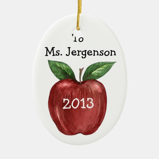 先生処理 セラミックオーナメント (正面)