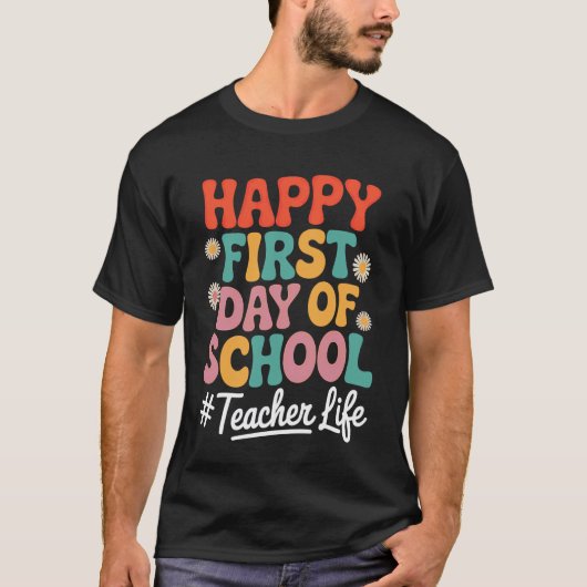 先生初登校おめでとう Tシャツ (正面)