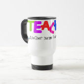 先生別の名前のヒーロータンブラー トラベルマグ (正面左)