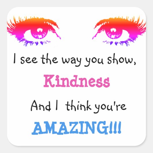 先生前向きシール スクエアシール (正面)