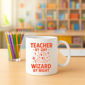 先生力を持つマグマおもしろいグ;マジシャン先生 コーヒーマグカップ